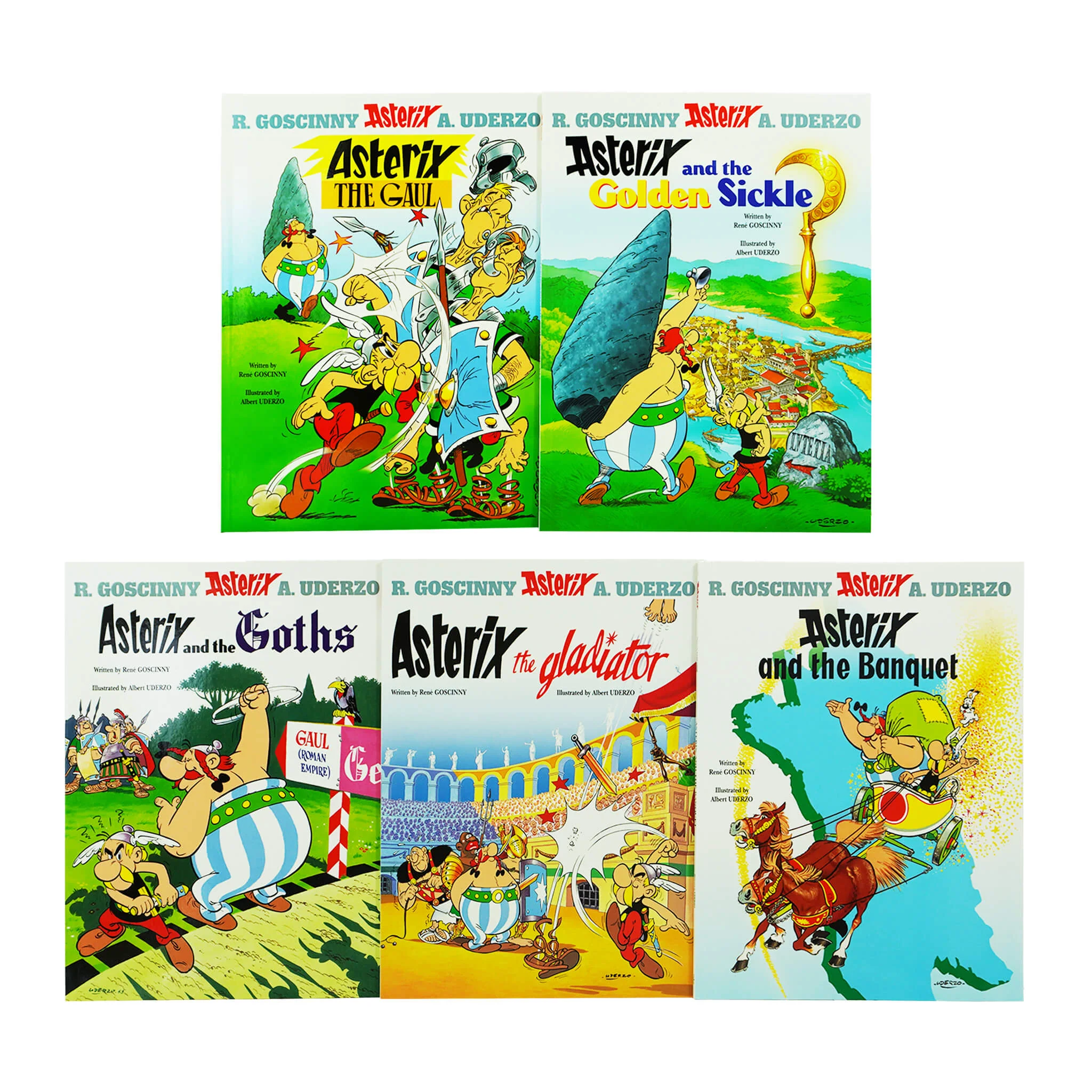 Asterix Series 1 (Book 1-5) by Goscinny & Uderzo: 5 Books Collection Set