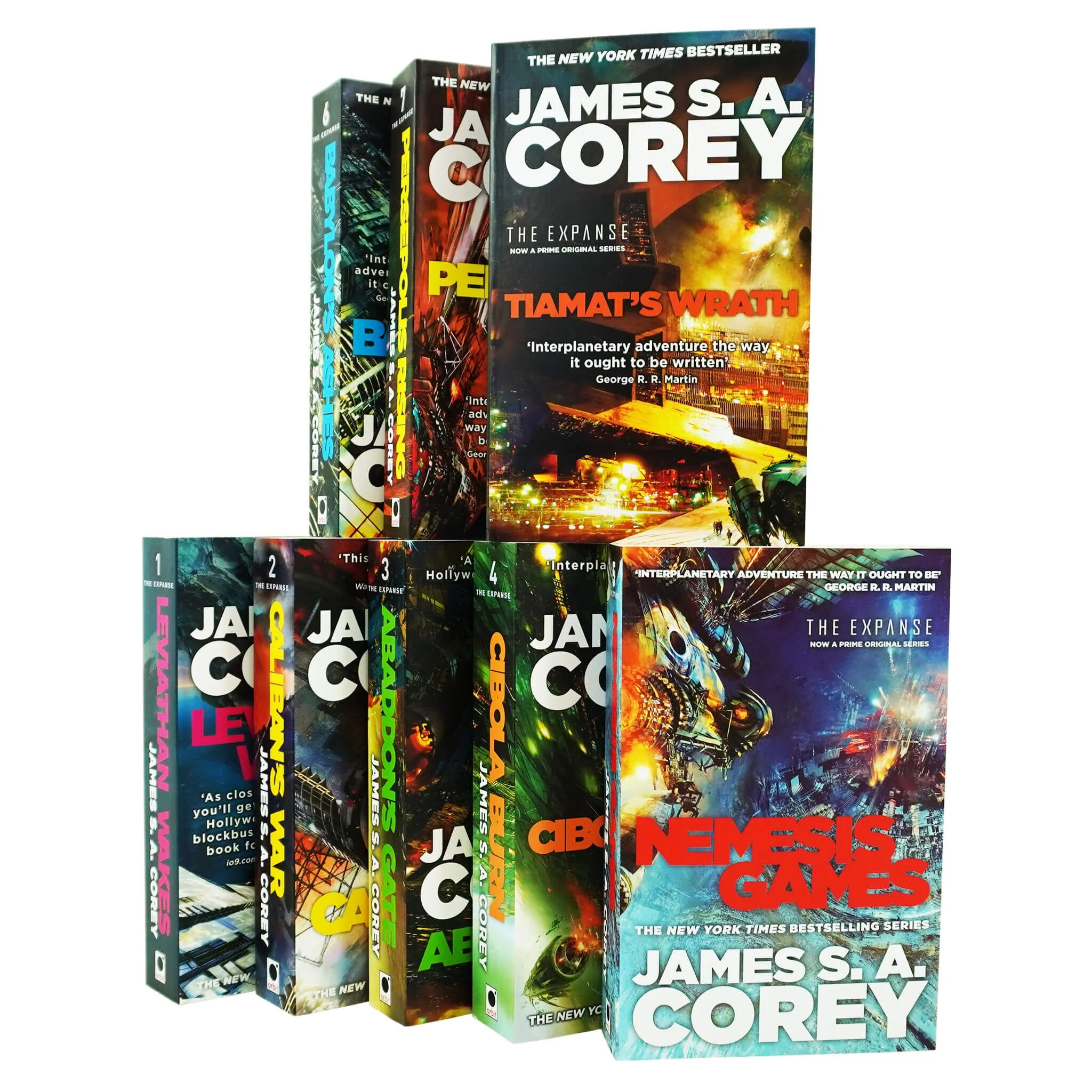 The Expanse Series 8 Books Collection Set by James S. A. Corey