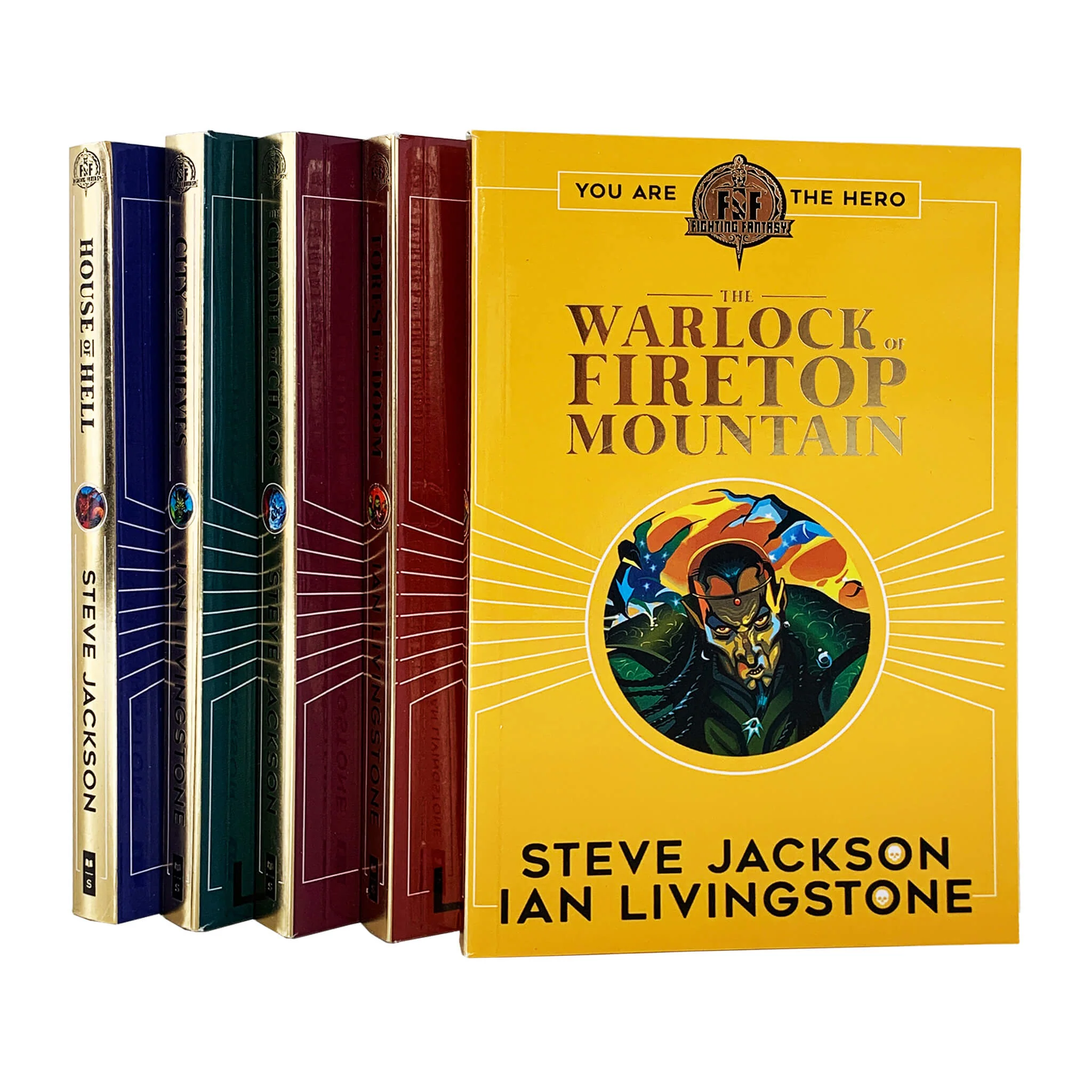 Fighting Fantasy Books 1-5 Collection Set by Ian Livingstone