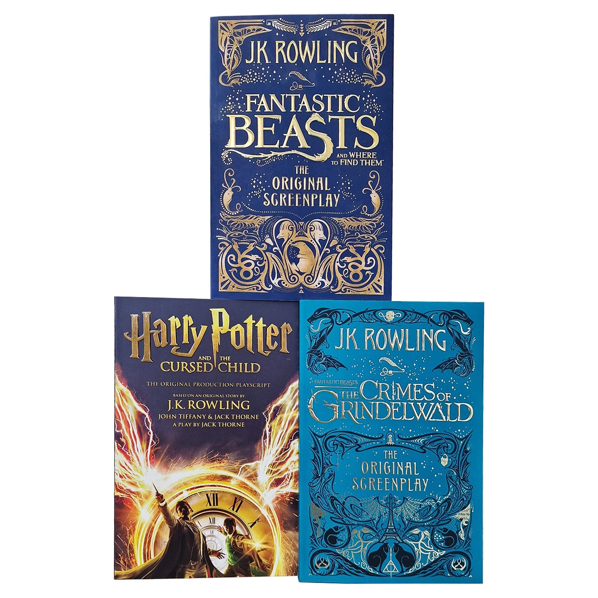 Harry Potter & Fantastic Beasts by J.K. Rowling 3 Books Collection Set