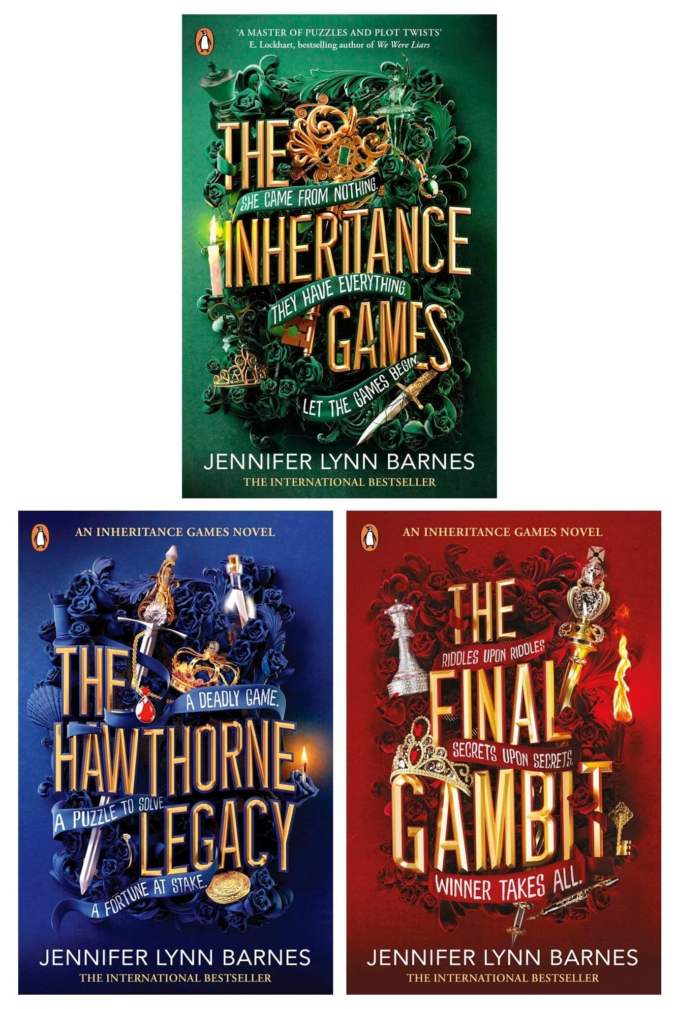 The Inheritance Games Series By Jennifer Lynn Barnes 3 Books Collection Set