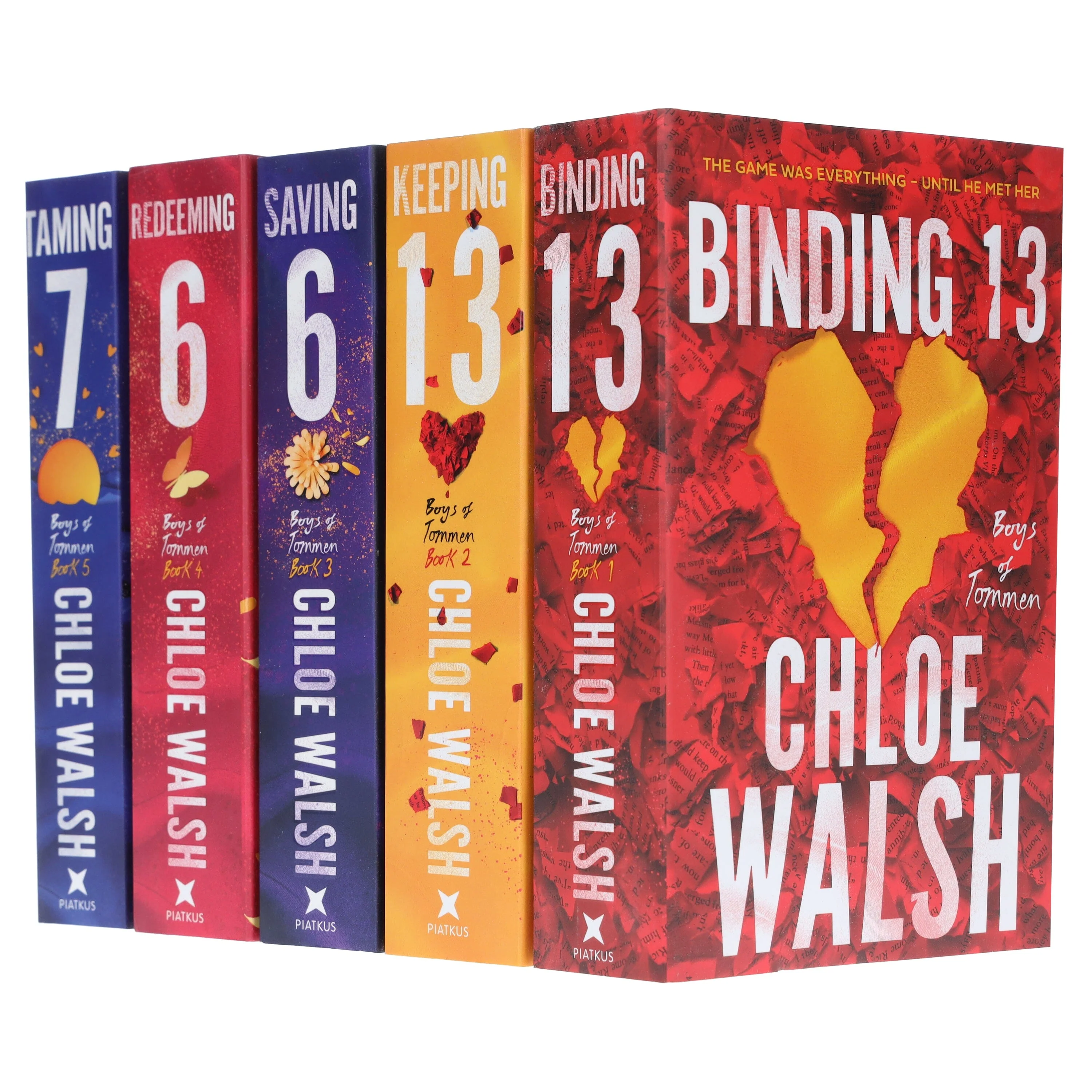 Boys of Tommen Series By Chloe Walsh 5 Books Collection Set 