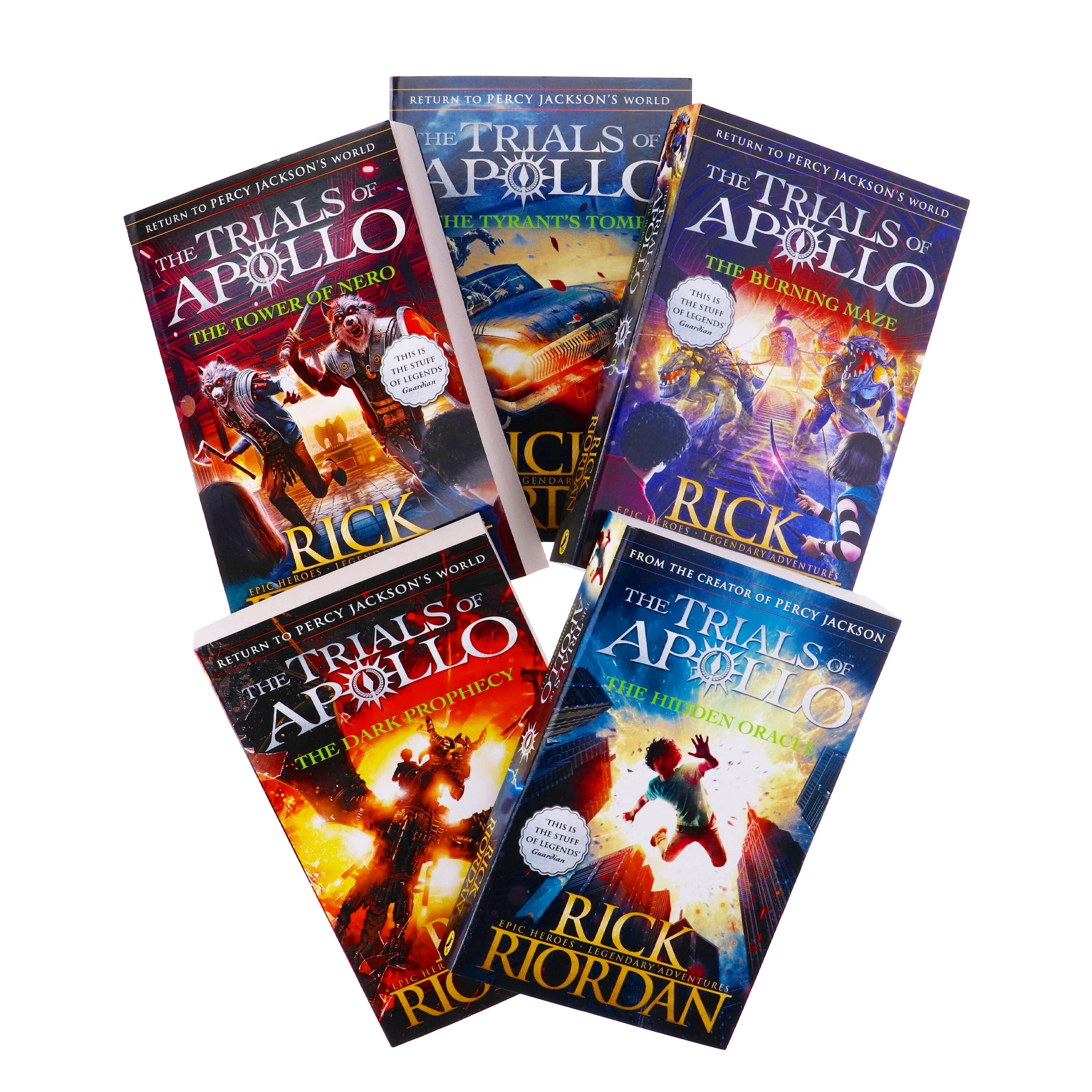 Trials of Apollo By Rick Riordan 5 Books Collection Set