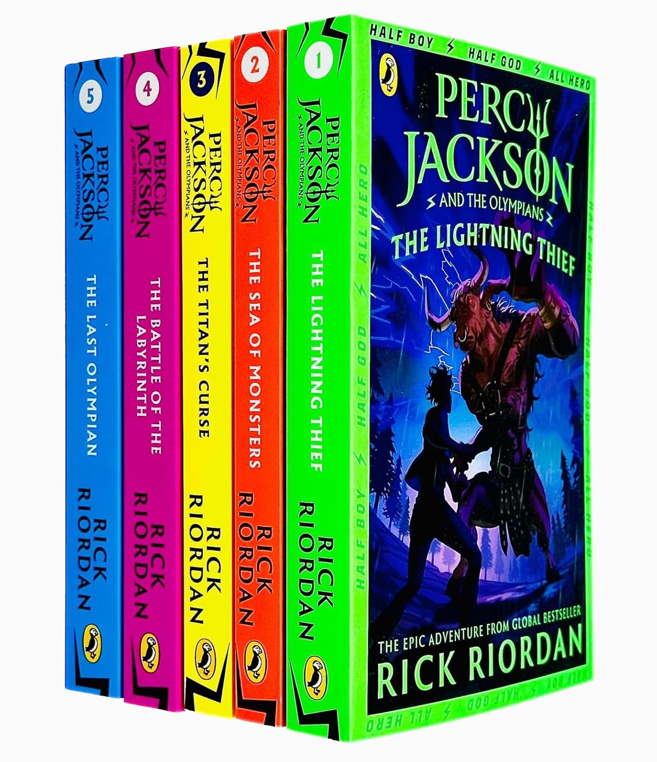Percy Jackson and The Olympians Series 5 Books Collection Set By Rick Riordan