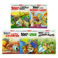  Asterix Series 3 (Book 11-15) by Goscinny & Uderzo: 5 Books Collection Set