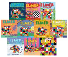 Elmer 10 book Collection Set -Elephant Pack by David McKee